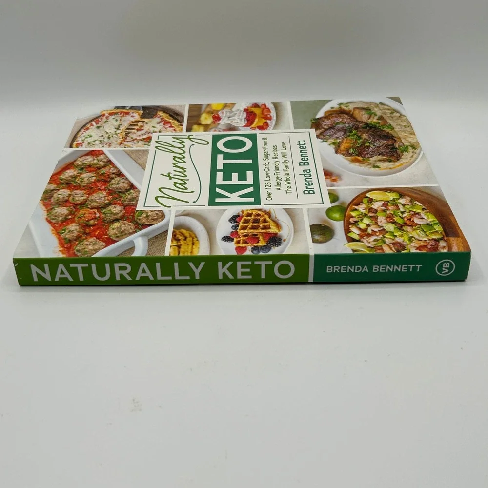 Naturally Keto 125 Low‎ Carb Sugar Free Allergy Friendly Recipes Cookbook Paper